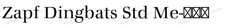 Zapf Dingbats Std Me字体转换